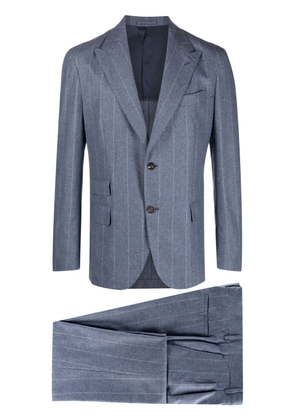 Eleventy single-breasted striped suit - Blue