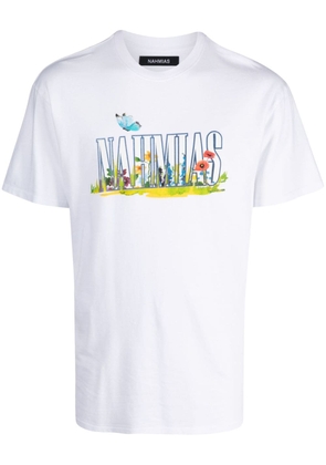 Nahmias Garden cotton T-shirt - White