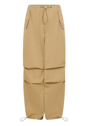 Dion Lee Toggle organic-cotton trousers - Brown