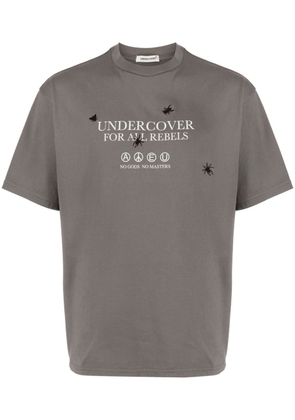 Undercover slogan-print cotton T-shirt - Grey