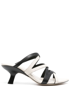 Vic Matie 60mm leather mules - White