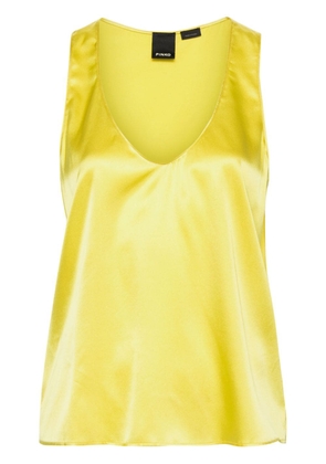 PINKO Marzemino satin blouse - Yellow