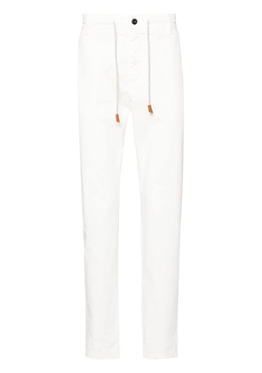 Eleventy mid-rise straight-leg trousers - White