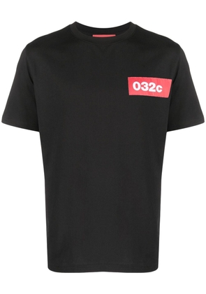 032c chest logo-print T-shirt - Black