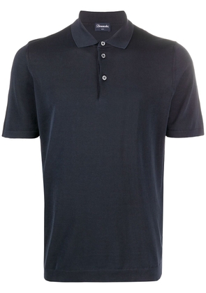 Drumohr short sleeved polo shirt - Blue