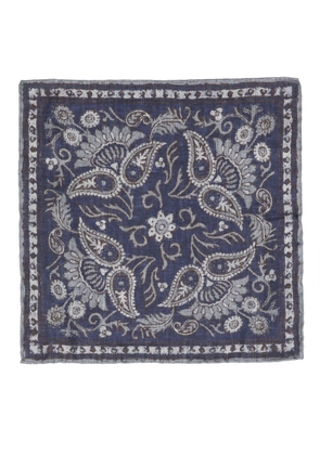 Brunello Cucinelli reversible pocket scarf - Blue