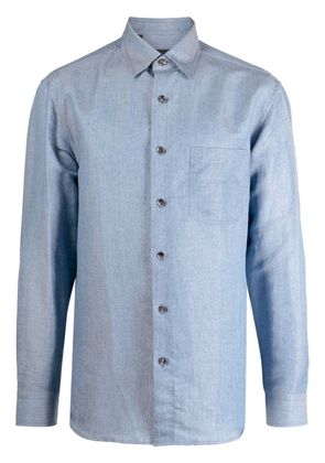 Brioni regular-fit cotton shirt - Blue