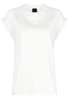 PINKO Telesto cotton T-shirt - White