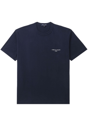 Comme des Garçons Homme logo-print cotton T-shirt - Blue