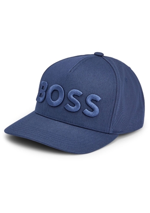 BOSS logo-embroidered baseball cap - Blue