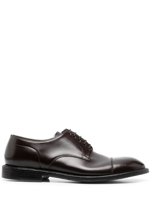 Cenere GB lace-up leather derby shoes - Brown