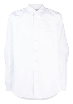 Coperni chest-pocket cotton shirt - White