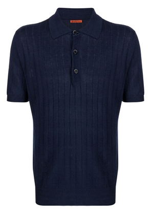 Barena linen-blend polo shirt - Blue