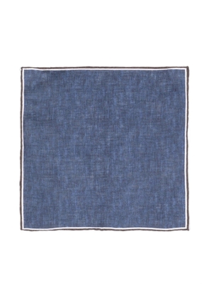 Lady Anne linen chambray square pocket - Blue
