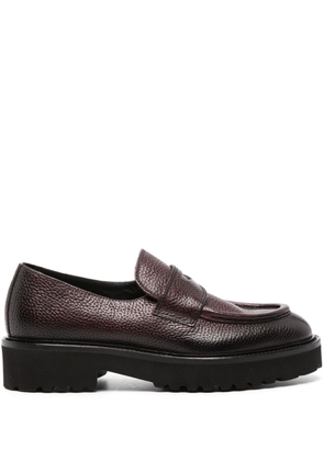 Doucal's leather penny loafers - Purple
