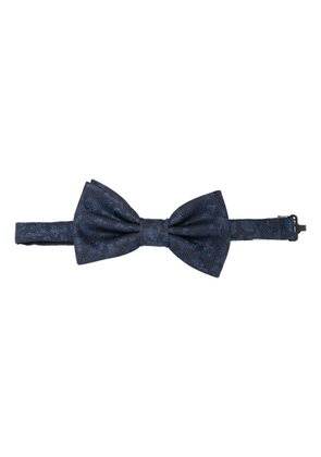 Lady Anne patterned-jacquard bow tie - Blue