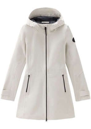 Woolrich lightweight hooded parka coat - Neutrals