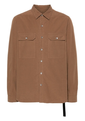 Rick Owens DRKSHDW button-up cotton shirt - Brown