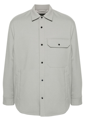 Emporio Armani padded shirt jacket - Grey
