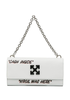 Off-White Pre-Owned 21th Century Pre-Owned Off White Jitney Quote Wallet on Chain baguette
