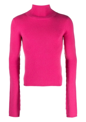 extreme cashmere N°311 Skin embroidered-logo jumper - Pink
