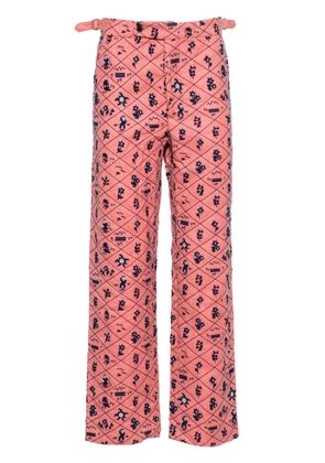 BODE Monte Rosa wool trousers - Pink