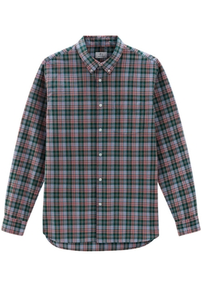 Woolrich check-print cotton shirt - Green