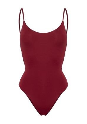 Fisico low-back swimsuit - Red