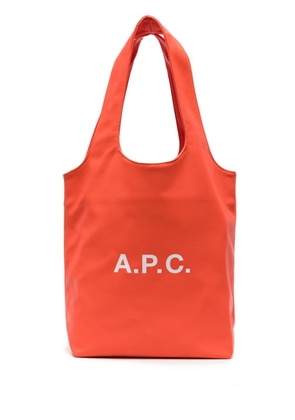 A.P.C. small Ninon tote bag - Orange
