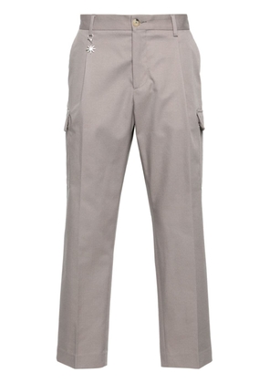 Manuel Ritz pleat-detail tapered trousers - Grey
