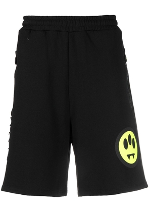 BARROW logo-print knee-length shorts - Black