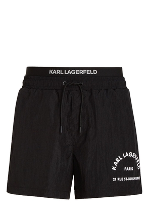 Karl Lagerfeld Rue St-Guillaume swim shorts - Black