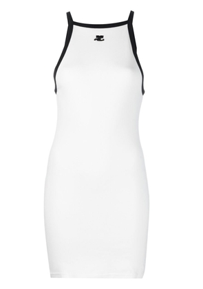 Courrèges sleeveless mini-dress - White