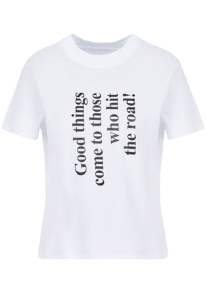 Armani Exchange text-print cotton T-shirt - White