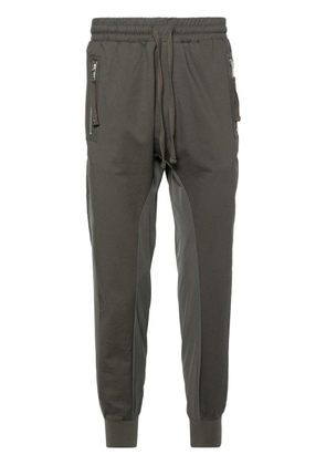 Thom Krom panelled drop-crotch trousers - Green