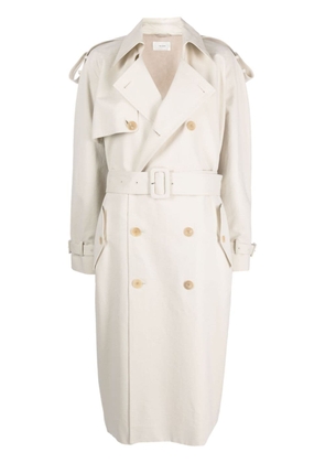 The Row double-breasted belted trench coat - Neutrals