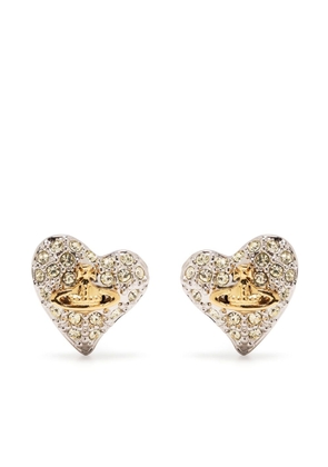 Vivienne Westwood Petra heart-shape stud earrings - Gold