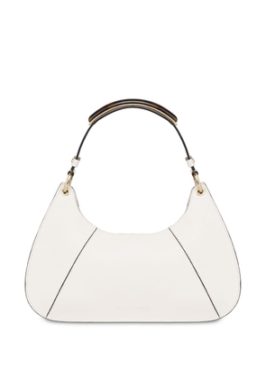 Alberta Ferretti small Handle Gem leather tote bag - White
