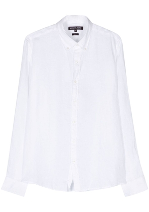 Michael Kors long-sleeve linen shirt - White