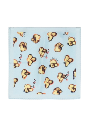 Paul Smith floral-print silk pocket square - Blue