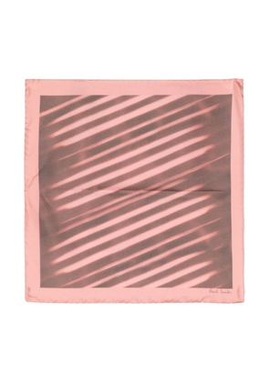 Paul Smith abstract-print silk pocket square - Pink