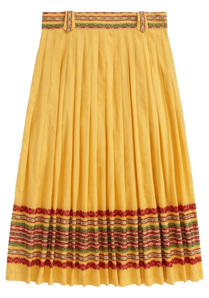 Ralph Lauren RRL Maria cotton-voile skirt - Yellow