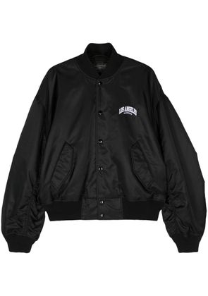 Balenciaga LA satin bomber jacket - Black