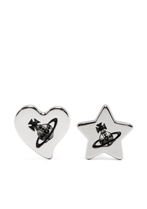 Vivienne Westwood Priscilla Orb-logo earrings - Silver