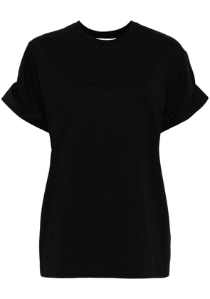 Victoria Beckham slogan-print organic cotton T-shirt - Black