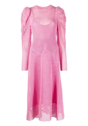 Ulla Johnson Marlena open-knit midi dress - Pink