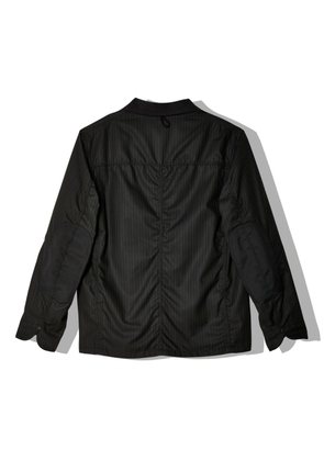 Junya Watanabe MAN striped button-up jacket - Black