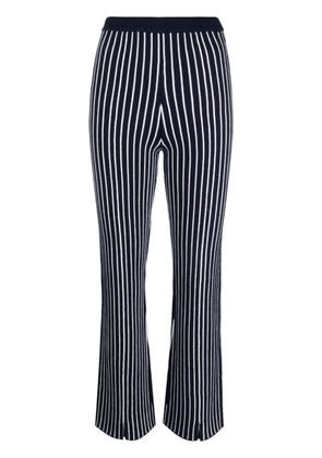 Claudie Pierlot stripe-pattern straight trousers - Blue