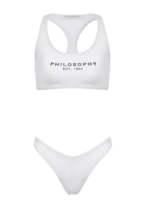 Philosophy Di Lorenzo Serafini logo-print bikini set - White