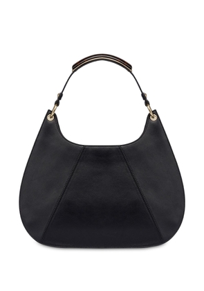 Alberta Ferretti Handle Gem leather tote bag - Black